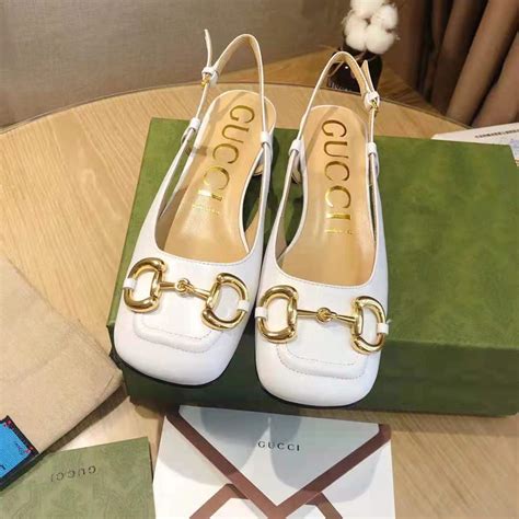 White Gucci Heels for Women 